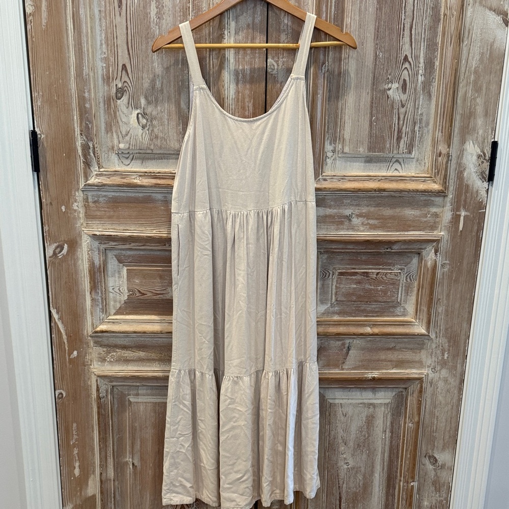 NATION LTD Cream Sleeveless Dress